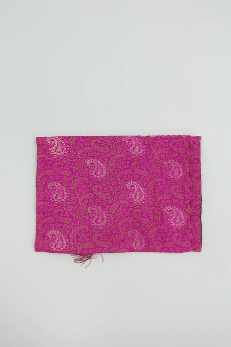 Vintage Pink Brocade Silk Envelope