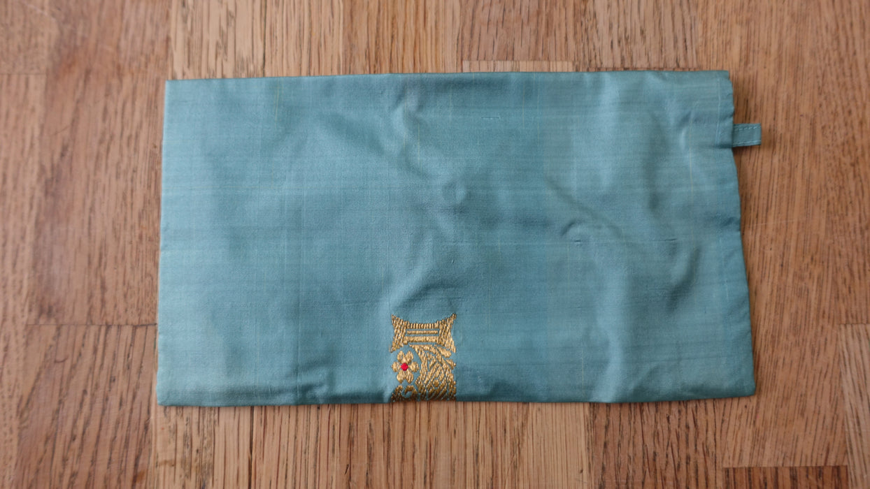 Powder Blue Pure Vintage Silk Envelope