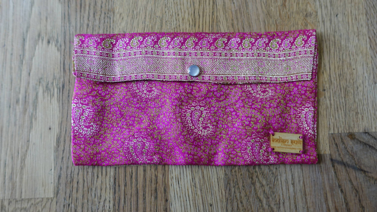 Pink Vintage Brocade Envelope