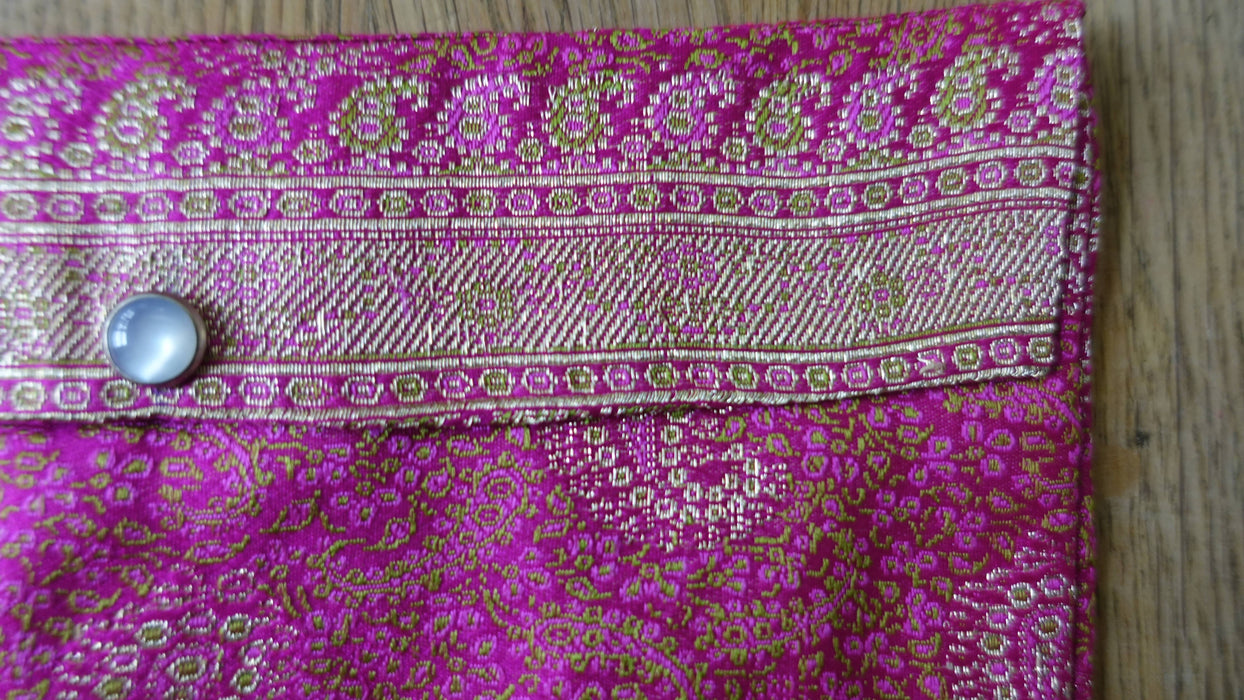 Pink Vintage Brocade Envelope