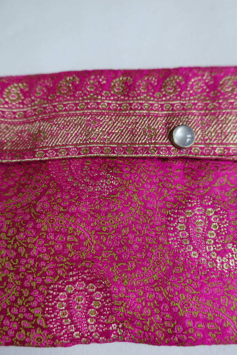 Pink Vintage Brocade Envelope