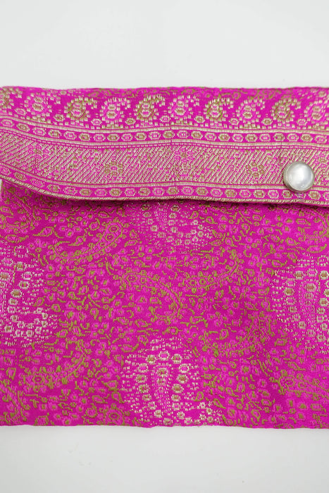 Pink Vintage Brocade Envelope