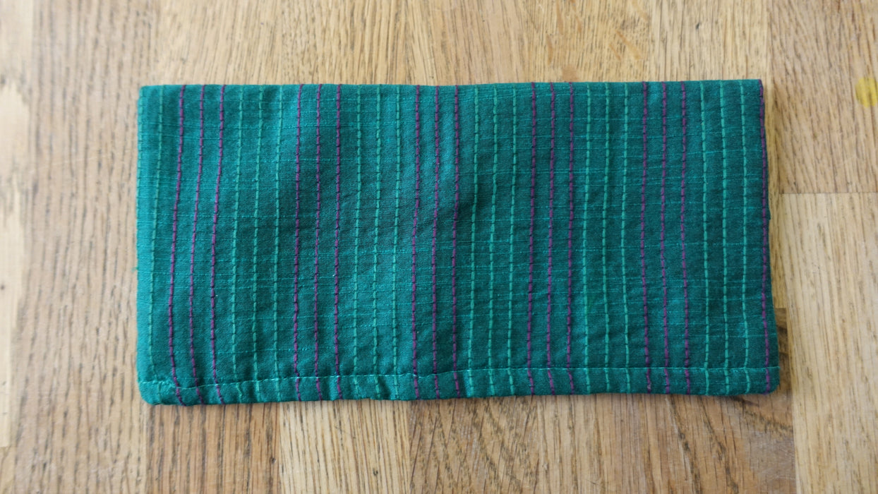 Teal Stitch Detailed Envelope
