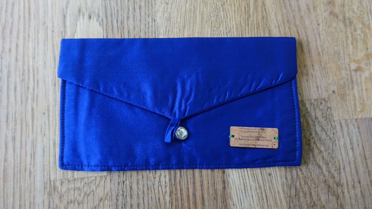 Royal Blue Silk Envelope