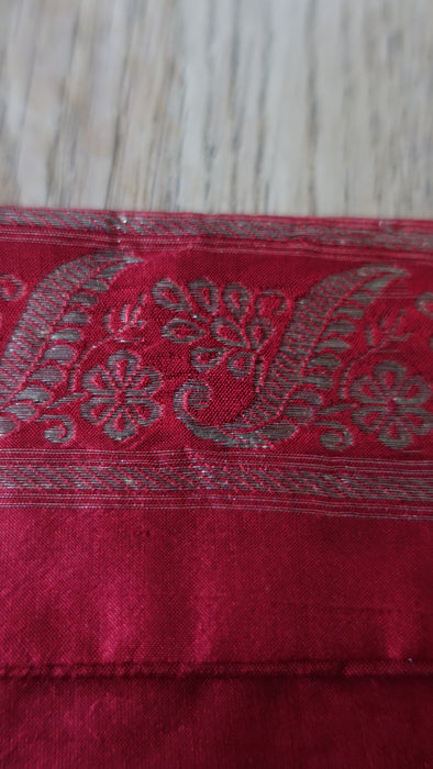 Dark Red Vintage Silk Gift Envelope
