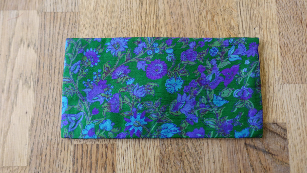 Purple And Green Vintage Silk Gift Envelope