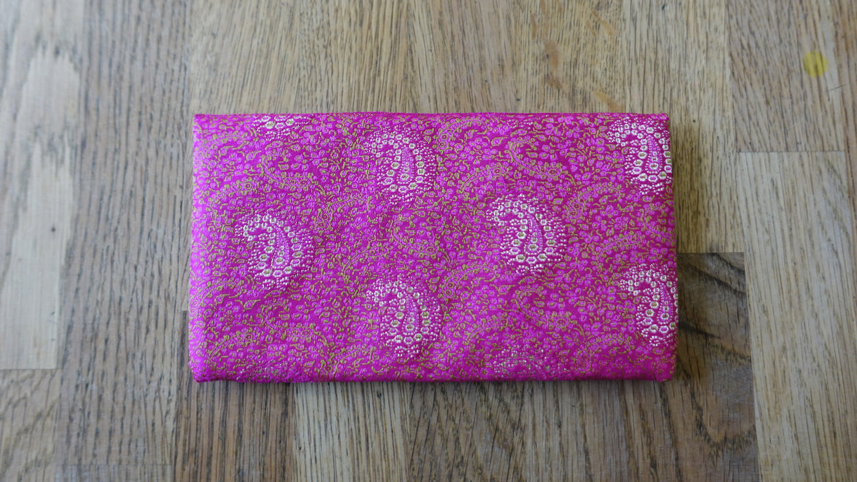 Hot Pink Vintage Banarsi Brocade Gift Envelope