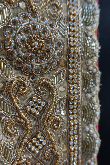 Wide Beaded Embllished Reclaimed Trim - 7.8 Metre