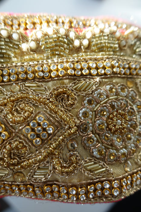 Wide Beaded Embllished Reclaimed Trim - 7.8 Metre