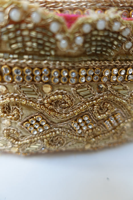 Wide Beaded Embllished Reclaimed Trim - 7.8 Metre