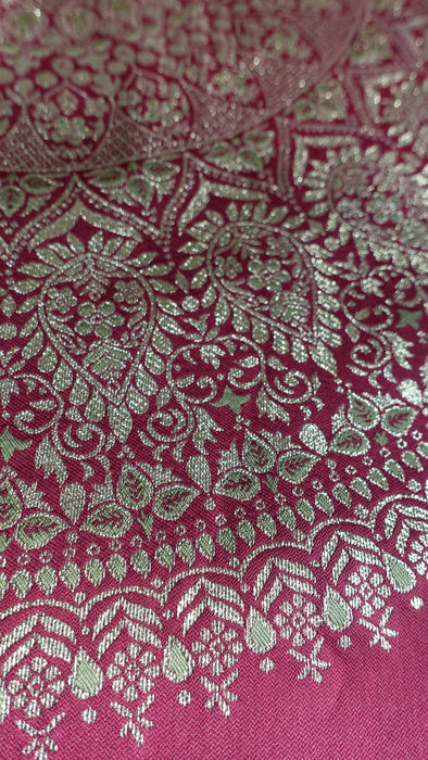 Red  Woven Large Decorative Tablecloth