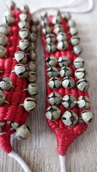 Red Brass Bell Gungroo Anklets