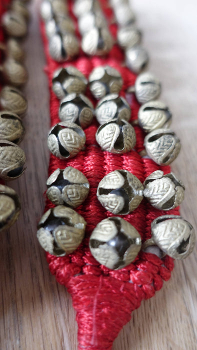Red Brass Bell Gungroo Anklets