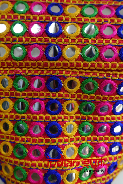 Navratri Pink Cotton 2Pc Choli Lengha - UK 10 / EU 36 - New - Indian Suit Company