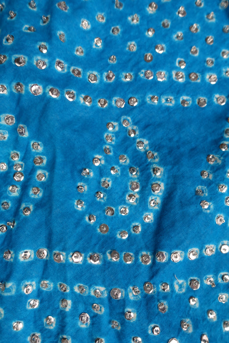 Blue Bandhani Cotton Lengha - UK 10 / EU 36 - Preloved