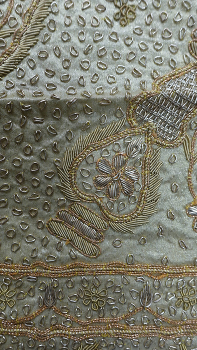 Gold Vintage Silk 3PC Lengha - Freesize - Preloved