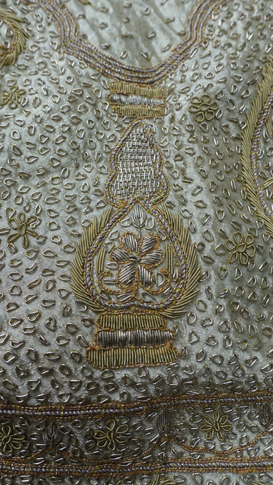 Gold Vintage Silk 3PC Lengha - Freesize - Preloved