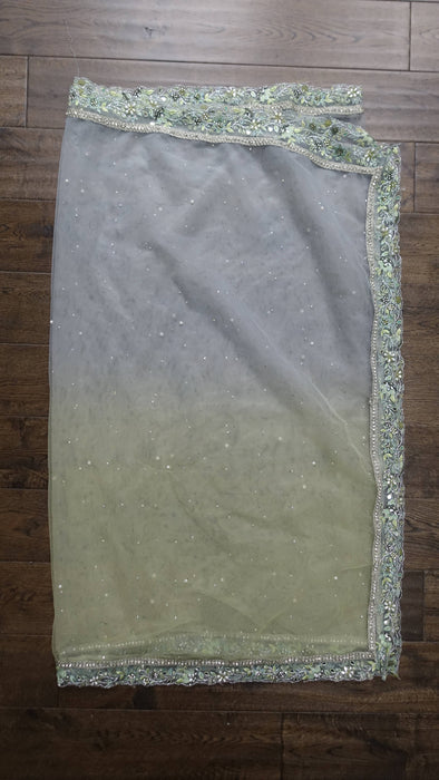 Green Embellished Lengha - UK 14/EU 40 - Preloved