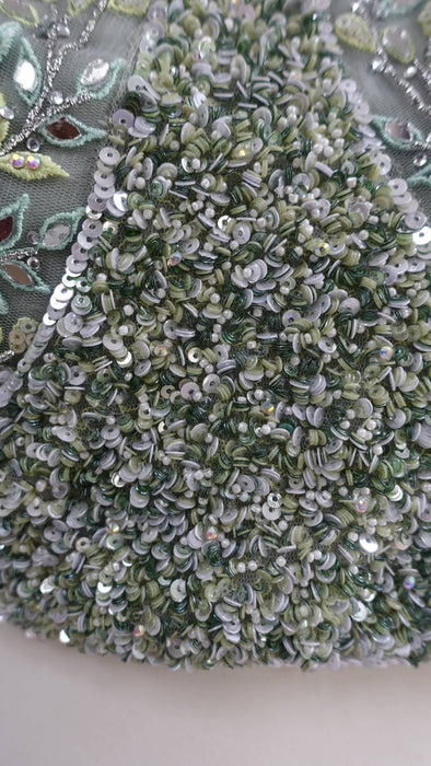 Green Embellished Lengha - UK 14/EU 40 - Preloved
