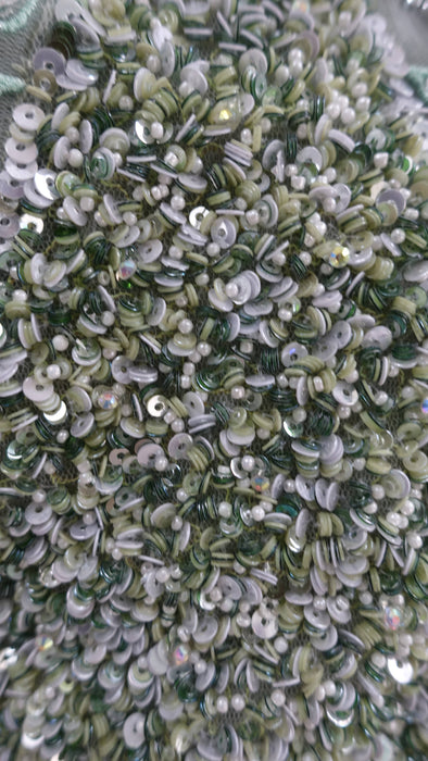 Green Embellished Lengha - UK 14/EU 40 - Preloved