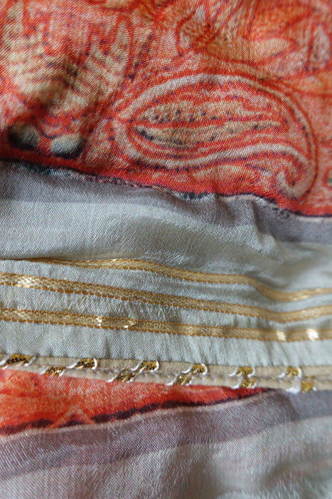 Sand Coloured Embroidered Churidaar Suit - UK 8/EU 34 - New