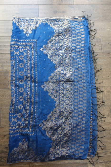 Blue Churidaar With Shawl - UK 12/EU 38 - Preloved
