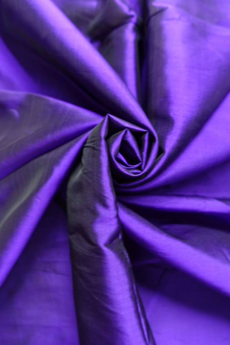Purple Silk Blend Sari - New