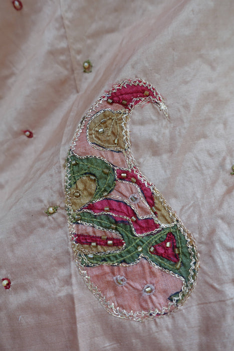 Caramel Vintage Pure Silk Sari - New