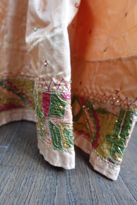 Caramel Vintage Pure Silk Sari - New