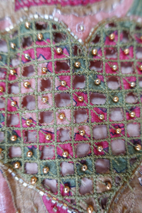 Caramel Vintage Pure Silk Sari - New