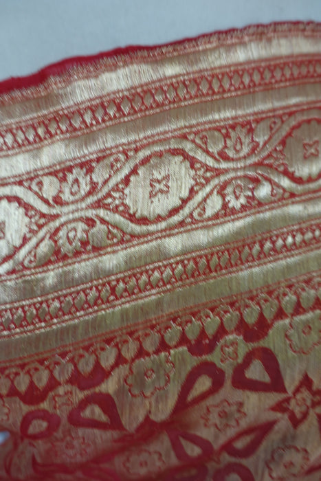 Red Vintage Wedding Silk Voile - New