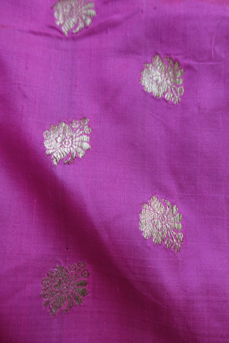 Pink Banarsi Pure Silk Vintage Sari - New
