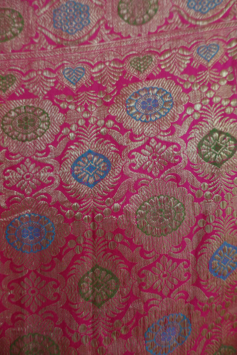 Pink Vintage Silk Sari - New