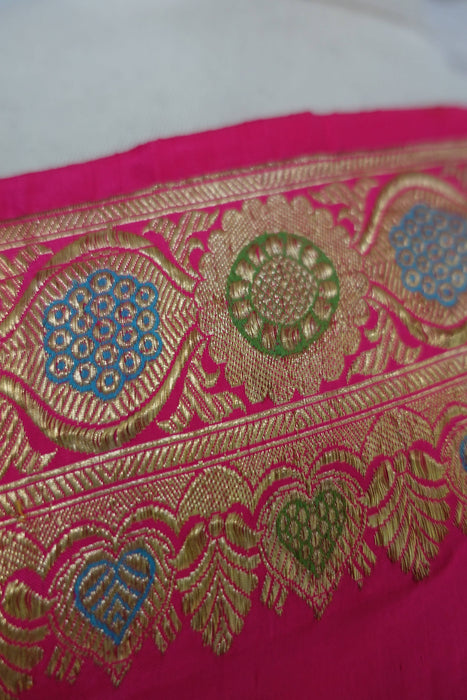 Pink Vintage Silk Sari - New
