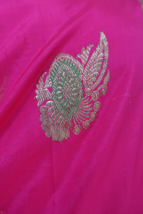 Pink Vintage Silk Sari - New