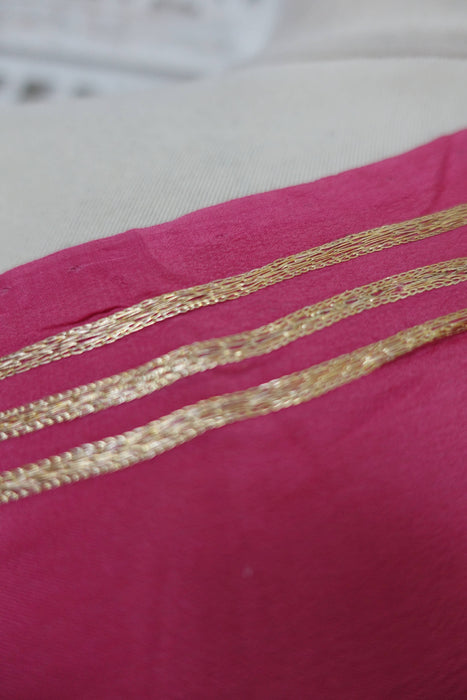 Dusky Silk Vintage Tilla Embroidered Sari - Preloved