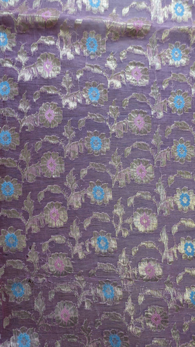 Soft Pink Vintage Silk Voile Sari - Preloved