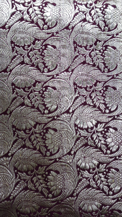 Dark Plum Vintage Heavy Sari - New