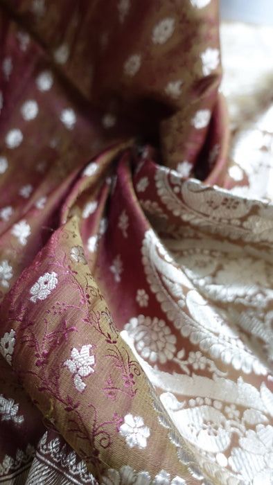 2 Tone Vintage Banarsi Heavy Sari - New