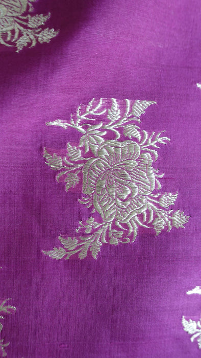 Vivid Purple Sari With Blouse Piece - New