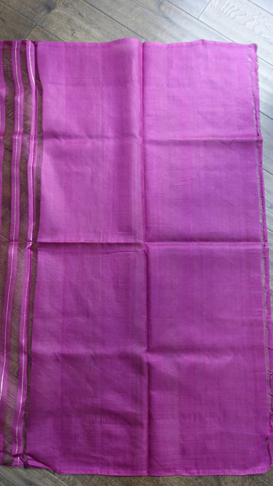 Vivid Purple Sari With Blouse Piece - New