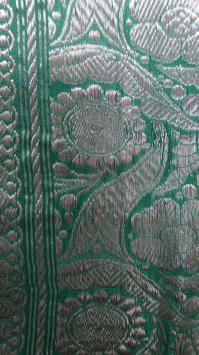 Jade Pure Silk Sari With Blouse Piece Sari-New