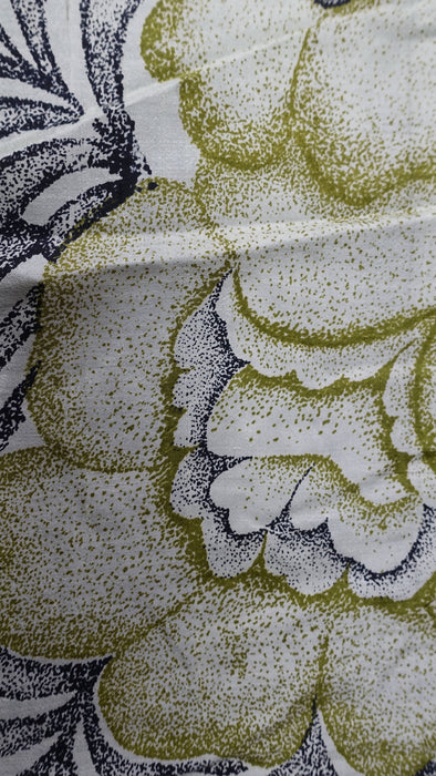Printed Green Vintage Silk Sari - New
