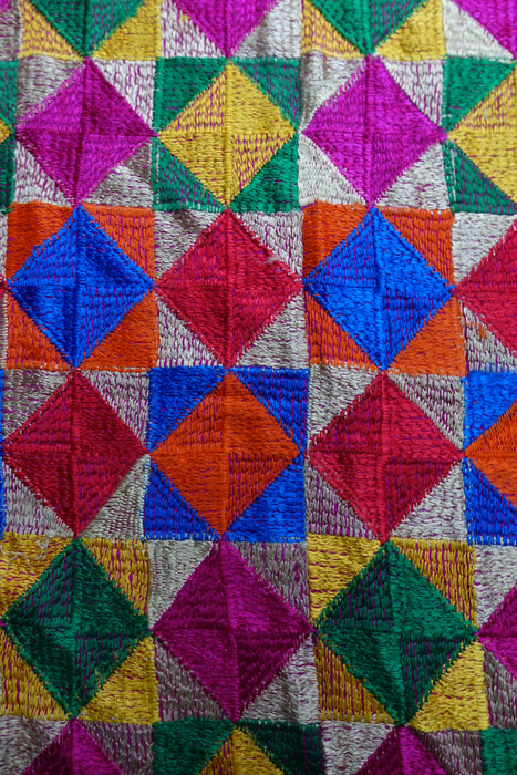 Colourful Phulkari Dupatta - New