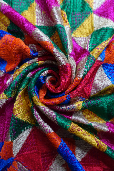 Colourful Phulkari Dupatta - New