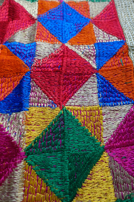 Colourful Phulkari Dupatta - New