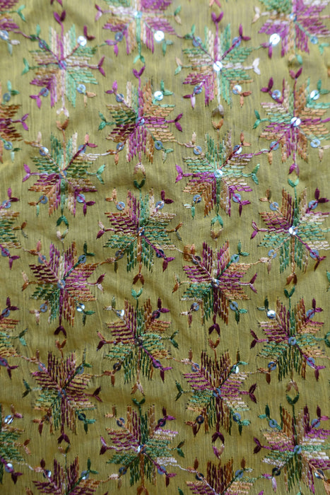 Ochre Phulkari Dupatta - New
