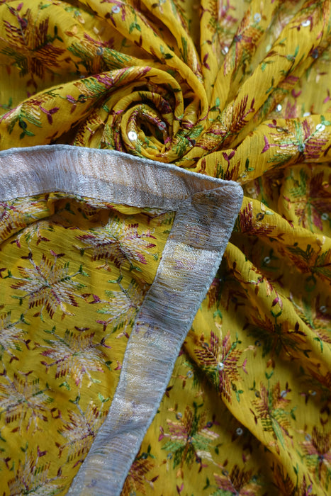Ochre Phulkari Dupatta - New