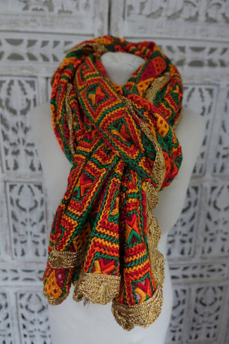 Colourful Phulkari Dupatta - New
