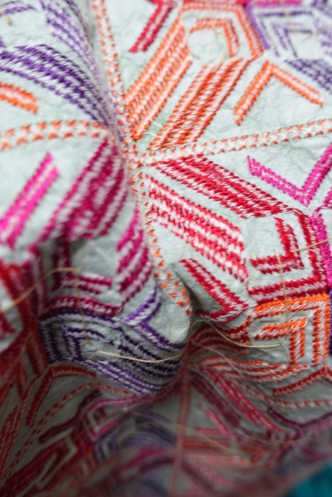 Narrow Phulkari Embroidered Shawl - New